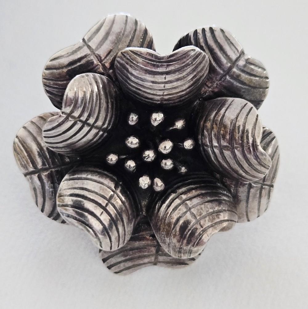 Vintage Ken Craft Floral 3D Ring SZ 7